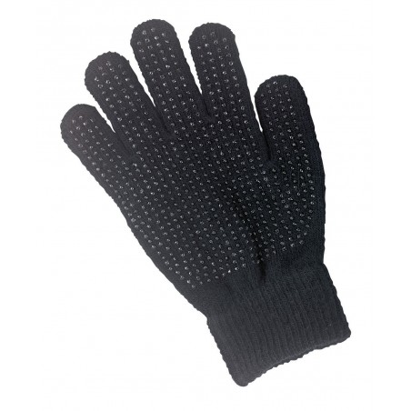 GANTS D EQUITATION COTON NOIR