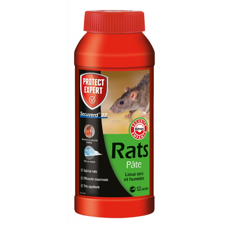 Raticide Rats & Souris - Pat'Appât prévention + poste d'appâtage 120gr