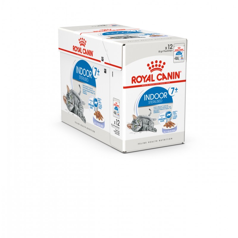 Royal Canin Indoor Sterilised in Jelly pour chat en sachet 12x85g