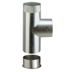 TÉ TAMPON ALUMINIÉ Ø125MM