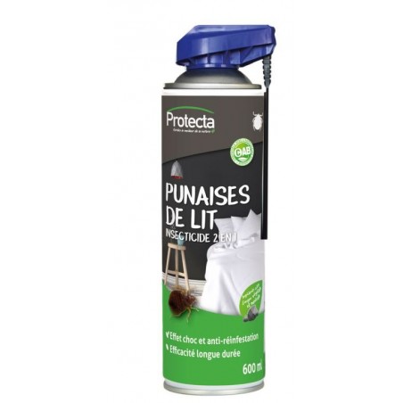 Insecticide aérosol foudroyant spécial cafards blattes 600ML PROTECTA