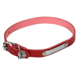 COLLIER RIVE 14/40 ROUGE CUIR
