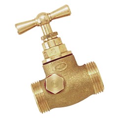 ROBINET DOUBLE MÂLE À PURGE...