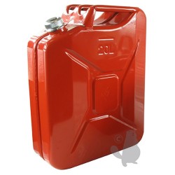 JERRICAN METALLIQUE ROUGE 20L