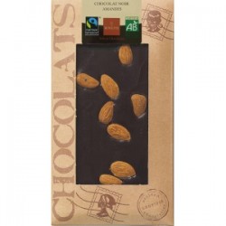 CHOCOLAT NOIR AMANDES 100G...
