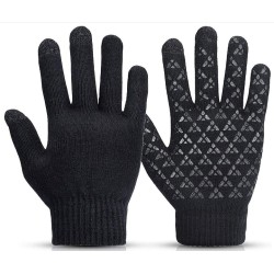 GANTS SPORT TACTILE NOIR