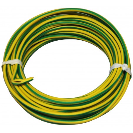 CABLE HO7 V-U 1X2.5MM V/JAUNE 10M CABLE HO7 V-U 1X2.5MM V/JAUNE 10M