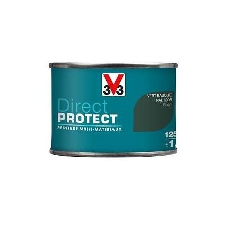 PEINTURE MULTI-MATERIAUX DIRECT PROTECT VERT BASQUE SATIN 125ML PEINTURE MULTI-MATERIAUX DIRECT PROTECT VERT BASQUE SATIN 125ML