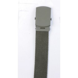 CEINTURE TOILE UNIE VERT