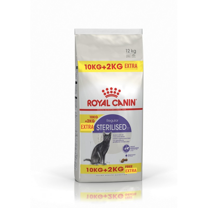 CROQUETTES CHAT STERILISED 10KG+2KG OFFERTS - ROYAL CANIN