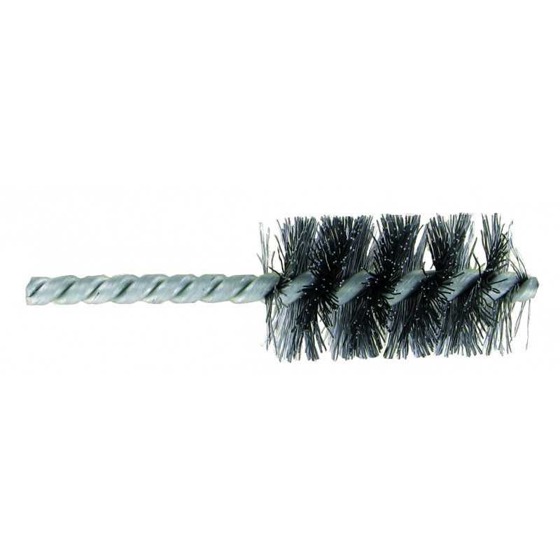 BROSSE ECOUVILLON Ø28MM L90MM FIL ACIER ONDULE DECAPAGE METAL POUR PERCEUSE  - TIVOLY