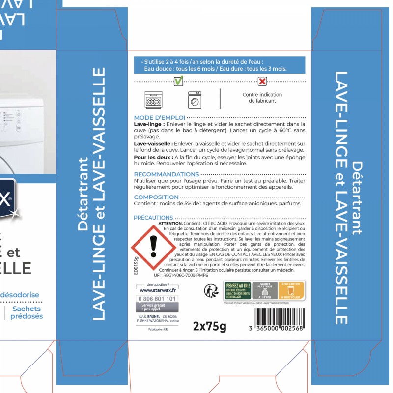 Nettoyant détartrant Lave-linge & Lave-vaisselle