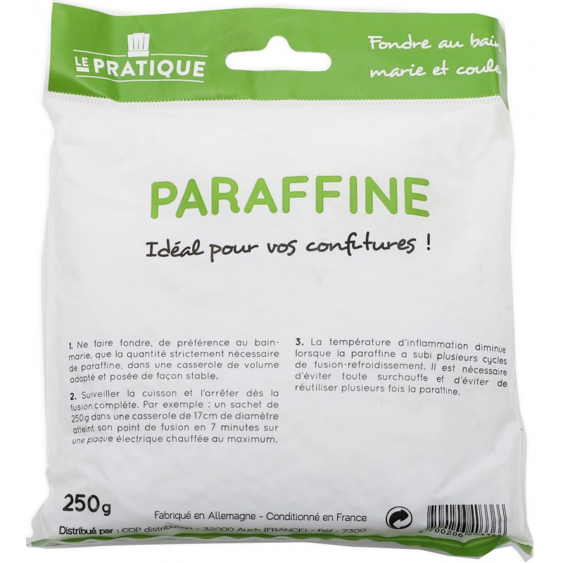 PARAFFINE ALIMENTAIRE - SACHET BILLES 250 GR - LE PRATIQUE