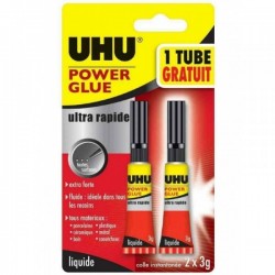 COLLE POWER GLUE 3G X2 - UHU
