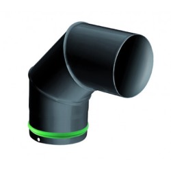 COUDE 90° ÉMAIL NOIR Ø80MM...