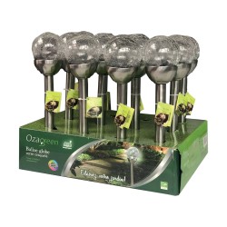 BORNE SOLAIRE SPHÈRE CRAQUELÉE