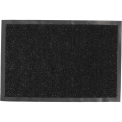 TAPIS NOIR CHINE BLANC...