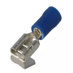 10 COSSES M/F 6.3 MM BLEU