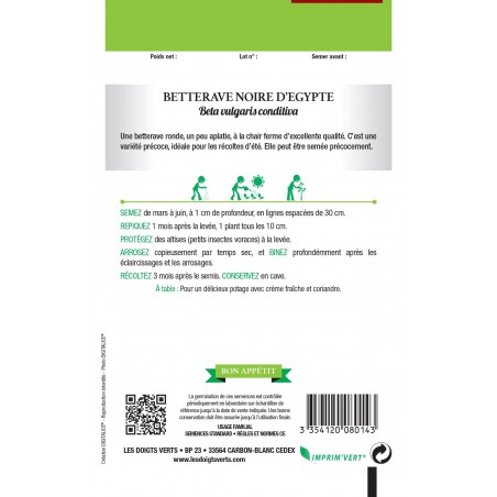 BETTERAVE NOIRE EGYPTE CAT3 BETTERAVE NOIRE EGYPTE CAT3