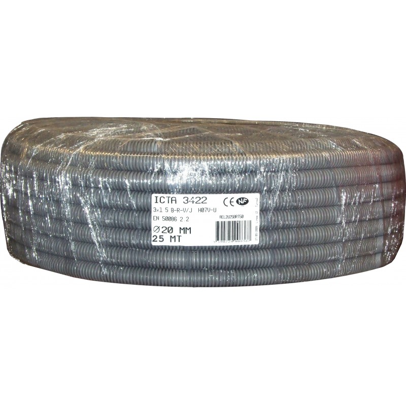 GAINE ICTA PREFILEE 3X1.5MM. D16 ROULEAU DE 25 M