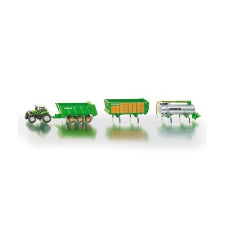 JOUET TRACTEUR DEUTZ AVEC KIT DE REMORQUES JOSKIN