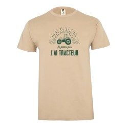 TSHIRT IMPRIMÉ TRACTEUR SABLE
