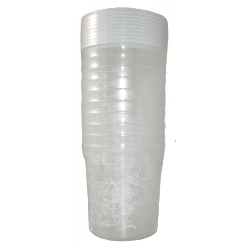 300 POTS MIEL PLASTIQUE IMPRIME  1KG