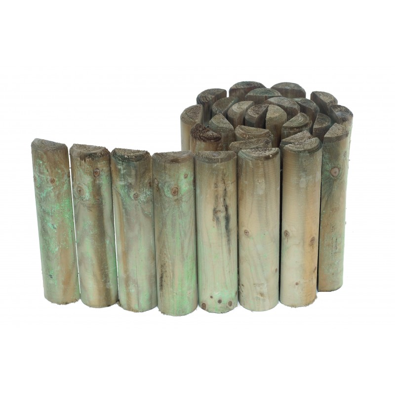 BORDURE BOIS PIN D.7CM H.30CM L 2M