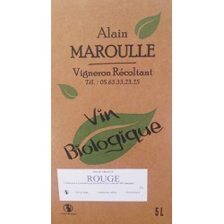 VIN ROUGE BIO "ALAIN MAROULLE"