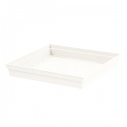 SOUCOUPE TOSCANE CARREE 26X26X3.8 POT 32 DIV COLOR