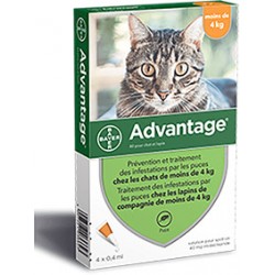 4 PIPETTES ANTIPARASITAIRES...