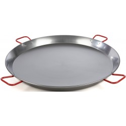 PLAT À PAËLLA ACIER POLI Ø90CM