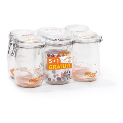 6 BOCAUX SUPER 1L Ø 8.5 CM...