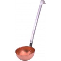 LOUCHE CUIVRE Ø11CM MANCHE...