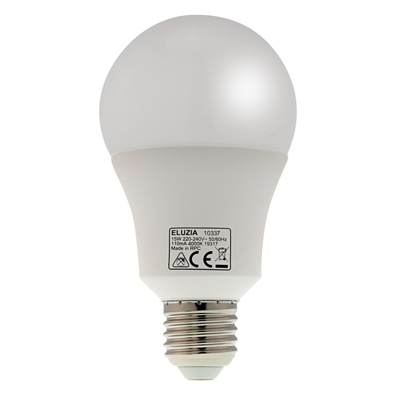 Ampoule LED SMD E27 Standard Opale 8.5 W : 60 W Blanc neutre 4000 K - ELUZIA