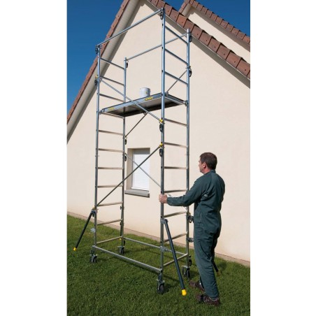 ECHAFAUDAGE ALU QUAD‘UP H DE TRAVAIL 4,70M ECHAFAUDAGE ALU QUAD‘UP H DE TRAVAIL 4,70M