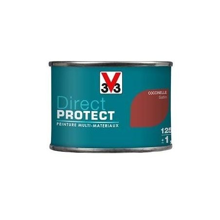 PEINTURE MULTI-MATERIAUX DIRECT PROTECT COCCINELLE SATIN 125ML PEINTURE MULTI-MATERIAUX DIRECT PROTECT COCCINELLE SATIN 125ML