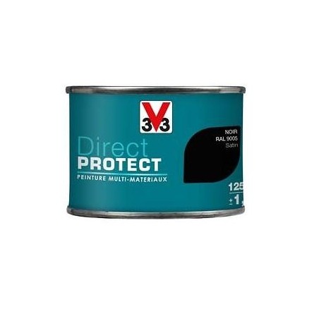 PEINTURE MULTI-MATERIAUX DIRECT PROTECT NOIR SATIN 125ML PEINTURE MULTI-MATERIAUX DIRECT PROTECT NOIR SATIN 125ML