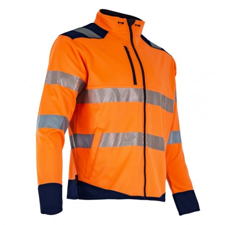 VESTE HAUTE VISIBILITÉ ORANGE FLUO LED HOMME - LMA