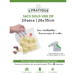 SACS SOUS VIDE GAUFRES ZIP...