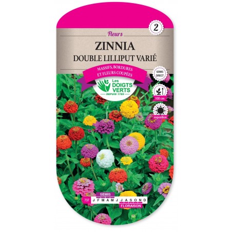 ZINNIA DOUBLE LILLIPUT VARIÉ cat2 ZINNIA DOUBLE LILLIPUT VARIÉ cat2