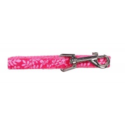 LAISSE CHIEN ROSE M 1.2M 20MM