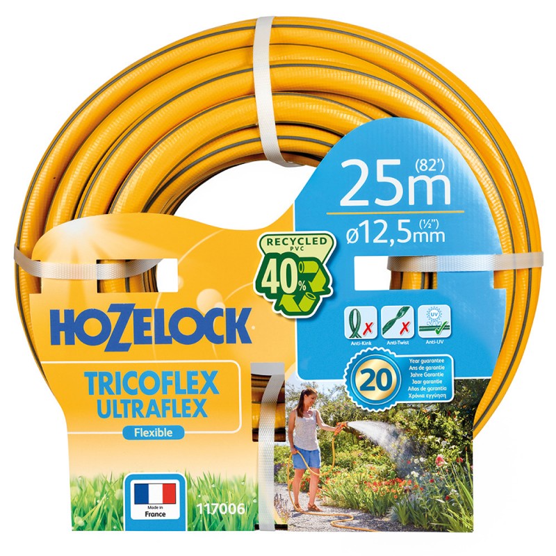 TUYAU ARROSAGE TRICOFLEX ULTRAFLEX Ø25 50M - HOZELOCK