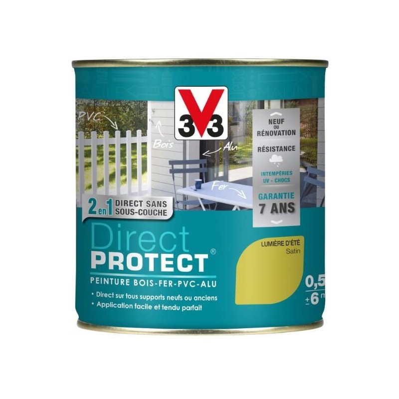 PEINTURE MULTI-MATERIAUX DIRECT PROTECT LUMIERE D'ETE SATIN 0.5L