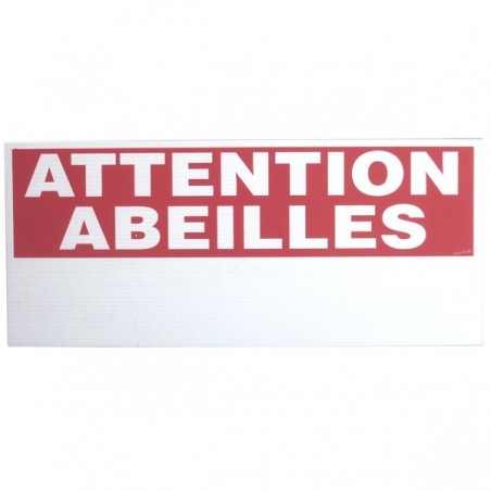 PANNEAU ATTENTION ABEILLES AVEC NUM DE RUCHER PANNEAU ATTENTION ABEILLES AVEC NUM DE RUCHER