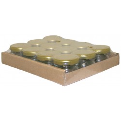 PACK DE 12 POTS A MIEL 30ML   COUVERCLE DOR  TO43