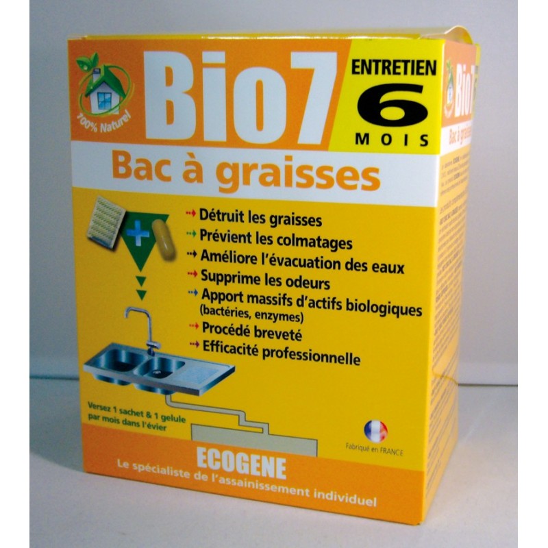 6 sachets dose 480 g Bio 7 graisses Ecogène 