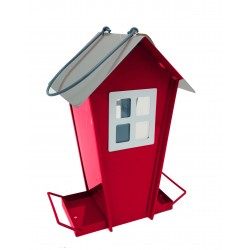 MANGEOIRE CABANE COLOREE ROUGE OU TURQUOISE