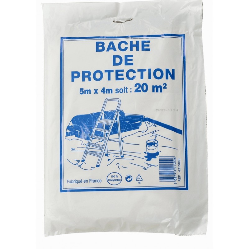 Bâche de protection pour peinture 4x5m