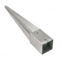 PIED DE POTEAU JARDIN GALVA 9X9CM A ENFONCER